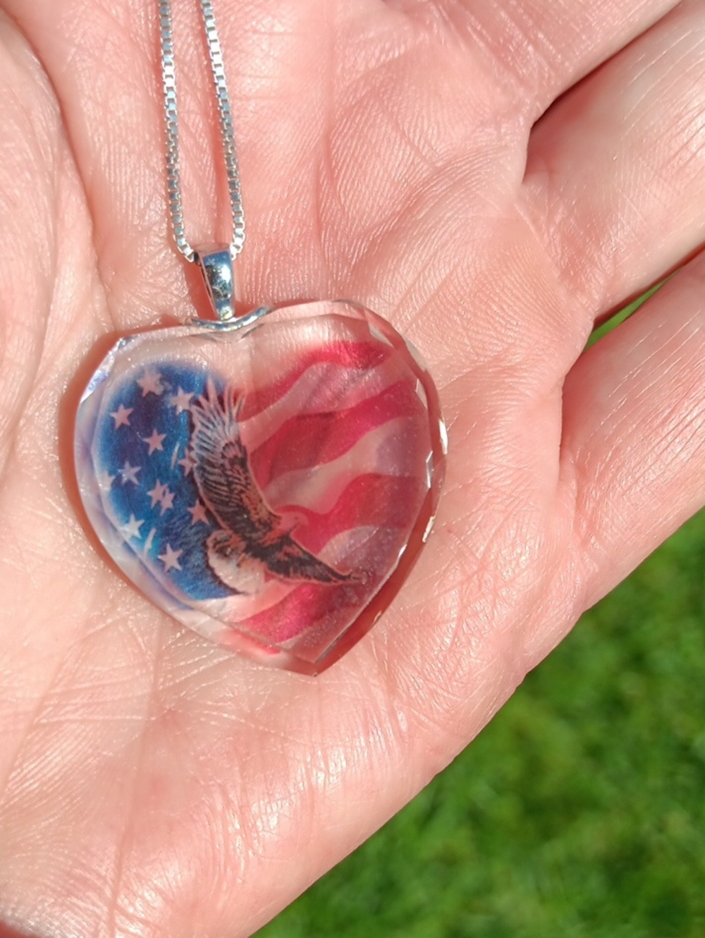 Bradford Exchange "American Pride" Crystal Necklace